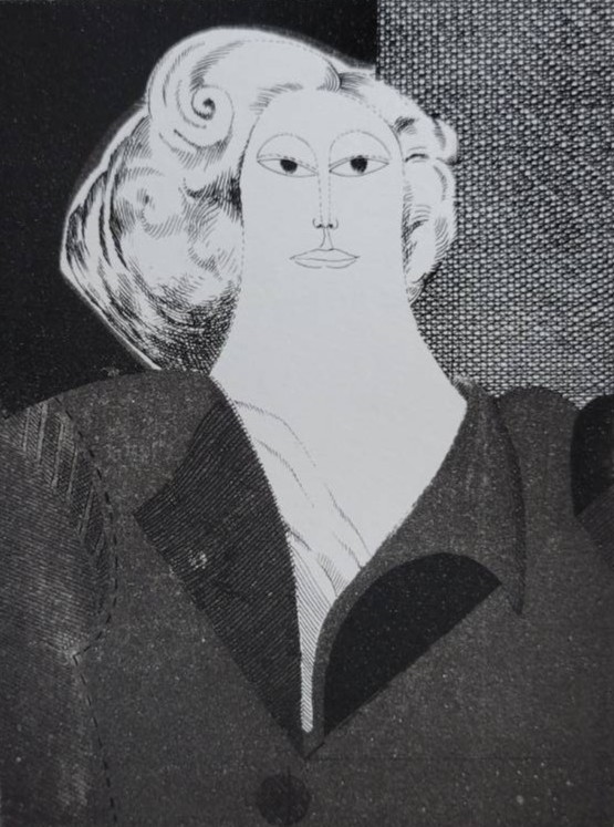 ポチェ(サロン・ド・メ展組織委員「ボザール大学教授」)版画